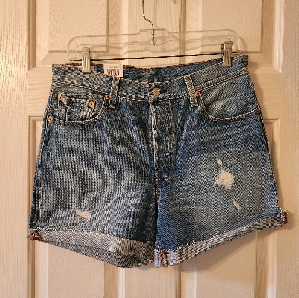 LEVIS 501 Mid Rise Button Front Size 29 NWT